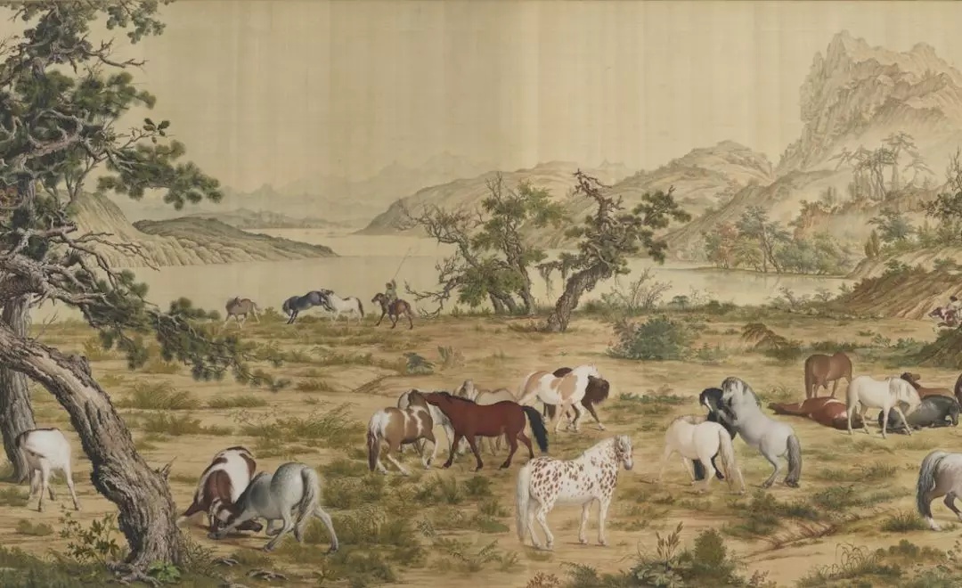 《百骏图》——中西合璧的鞍马画巅峰