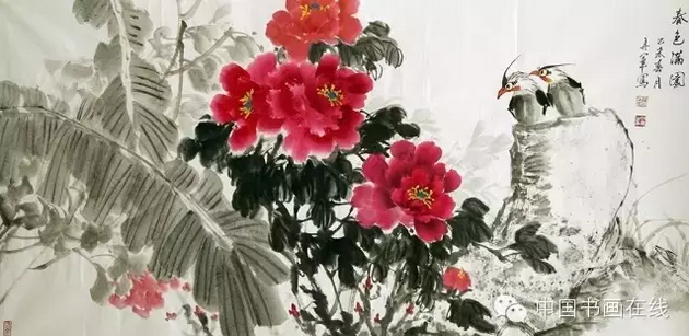 丹青染国色——青年画家陈丹军牡丹世界赏析